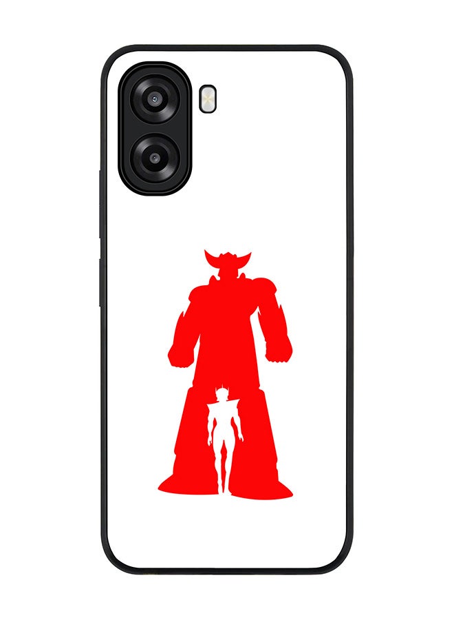 Stylizedd For Oppo A6t 5G / A6t 4G Case,Slim fit Camera Protection, Shockproof Thin Phone cover  - Grendizer (White) - Image 1