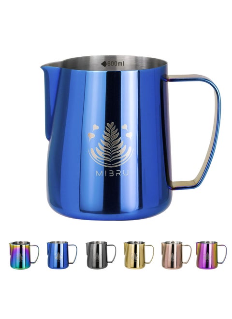 Stainless Steel Espresso Coffee Pitcher Barista Kitchen Home Craft Scale Coffee Latte Milk Frothing Jug 600ml