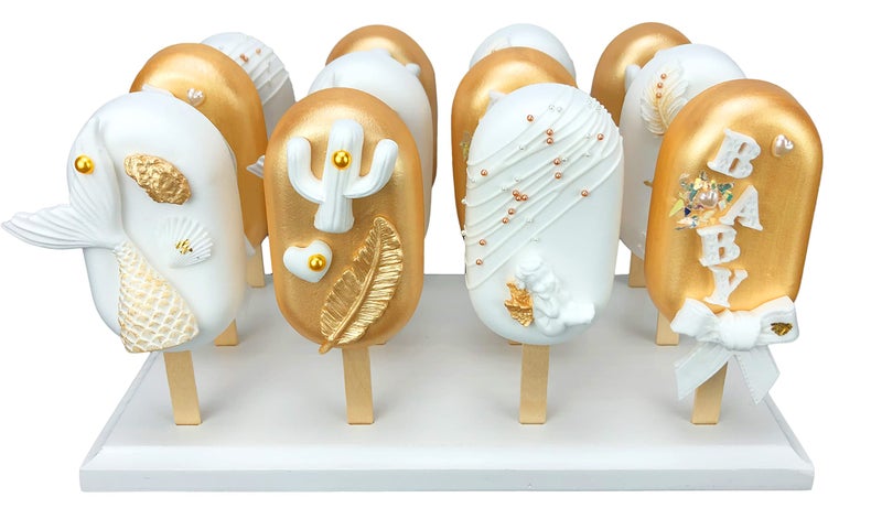 حامل كعك نانغوبوب 12 قطعة لعرض المصاصات لحفلات الزفاف وأعياد الميلاد متين وقابل لإعادة الاستخدام