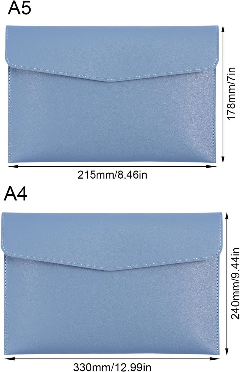 PU Leather Document Folders Magnetic Closure Waterproof Design Large Capacity for Office School Business Travel - Image 5