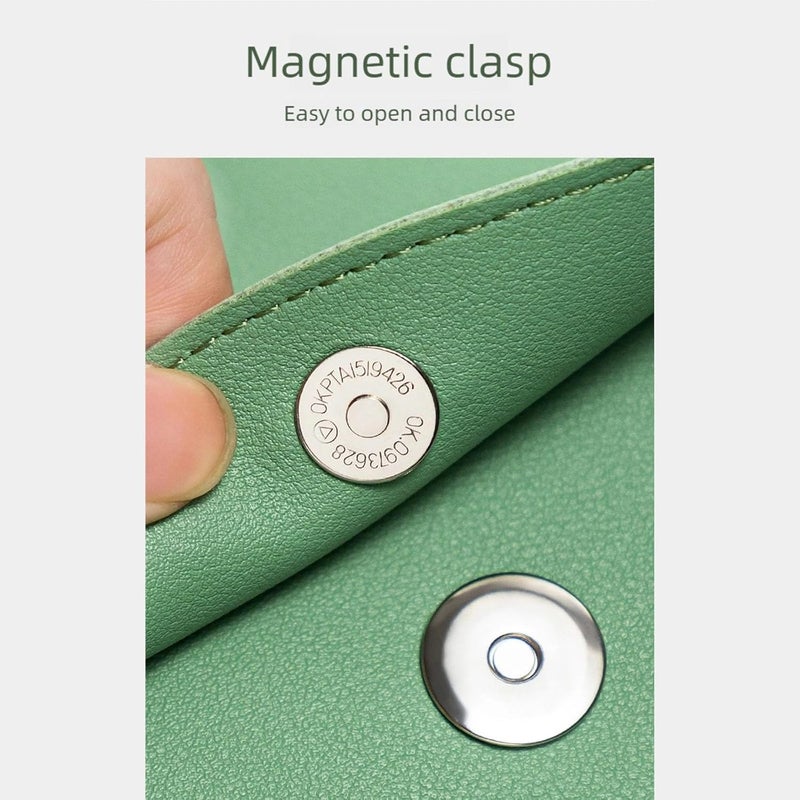 PU Leather Document Folders Magnetic Closure Waterproof Design Large Capacity for Office School Business Travel - Image 3