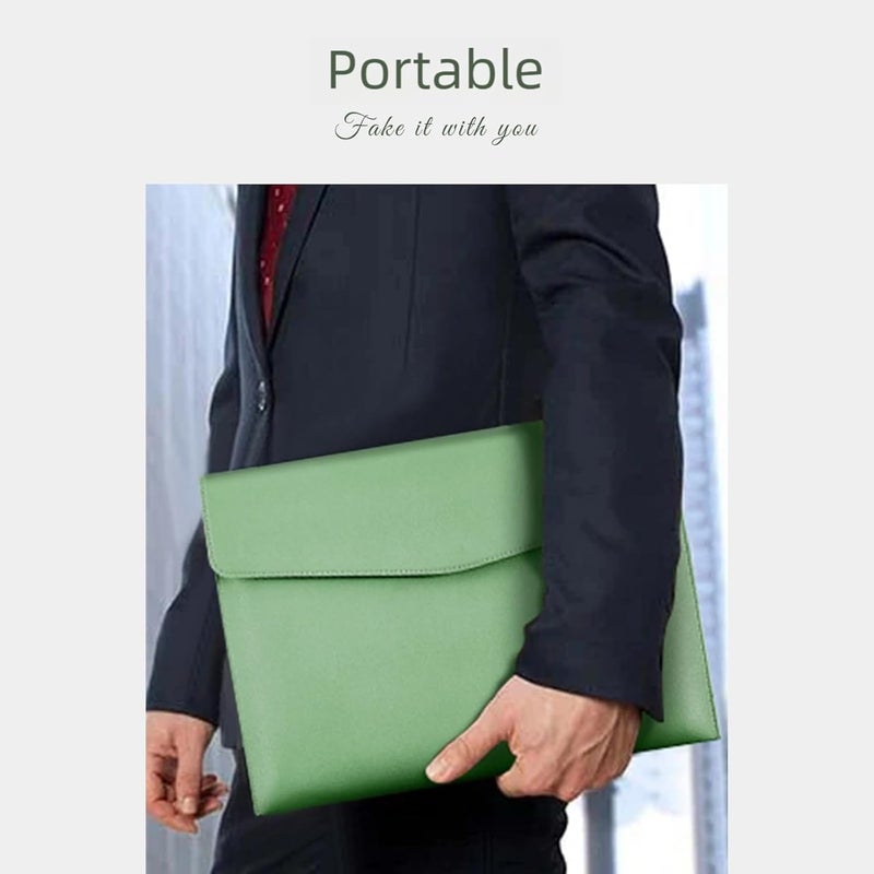 PU Leather Document Folders Magnetic Closure Waterproof Design Large Capacity for Office School Business Travel - Image 2