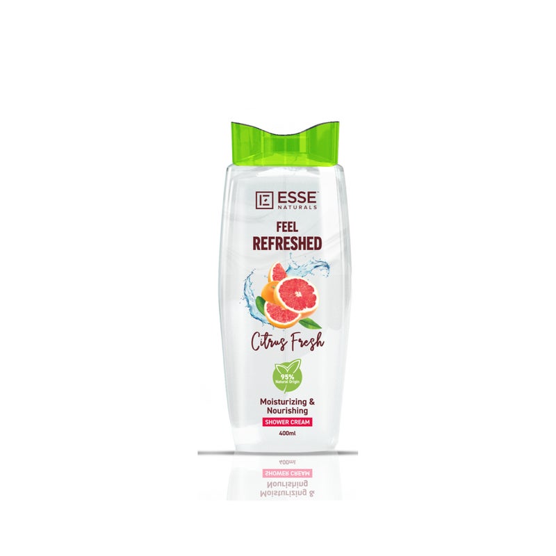 كريم الاستحمام الحمضي من إيسي ناتشورالز، منعش، مرطب، منظف جسم معزز بالحمضيات 400 مل