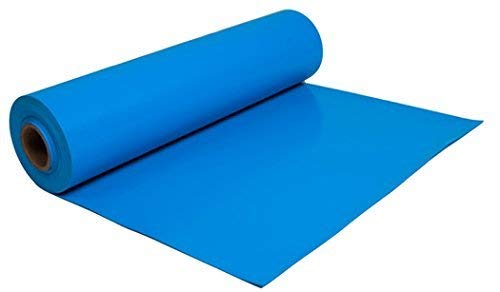 حصيرة طاولة مضادة للكهرباء الساكنة من SupremeESD PVC بطبقتين زرقاء بسماكة 2 مم بحجم 2 قدم × 5 أقدام مع زر في 4 زوايا عبوة 1