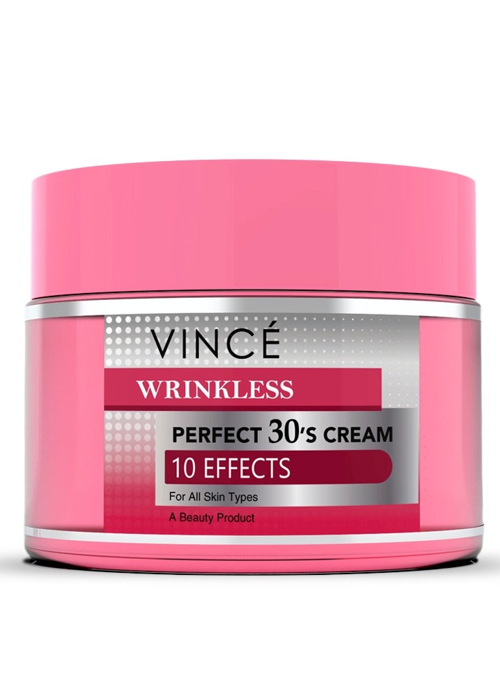 VINCE - Anti Wrinkles Cream – 10-in-1 Benefits – Reduces Fine Lines, Wrinkles, Sagginess & Pores – Hydrates, Brightens & Evens Skin Tone – Repairs Skin, Removes Dark Spots & Dead Skin Cells, 50ml - Image 1