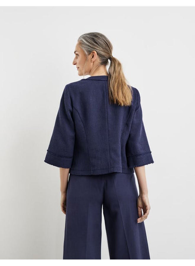 GERRY WEBER Blazer jacket with fringed edges  - Image 4