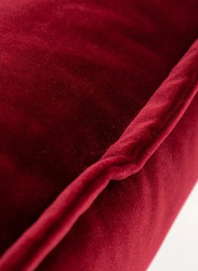 KNOT HOME Cushion Alessandra Scarlet (with filler) Pillow Knot Home Cover Set for Modern Sofa Contemporary Living Room Bedroom and Office Soft Washable