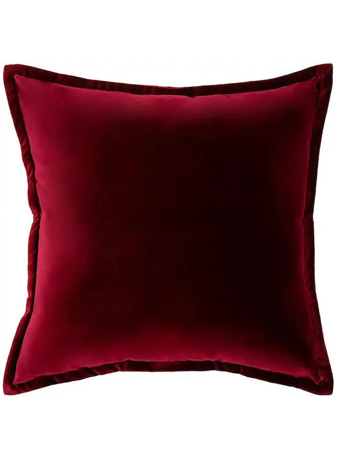 KNOT HOME Cushion Alessandra Scarlet (with filler) Pillow Knot Home Cover Set for Modern Sofa Contemporary Living Room Bedroom and Office Soft Washable