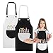 Molain 2 Pack Childrens Apron Adjustable Waterproof Art Apron with Pockets Girls Boys Bib Aprons for Kids Painting Crafting Cooking Baking Art GardeningGray and Black - Image 3