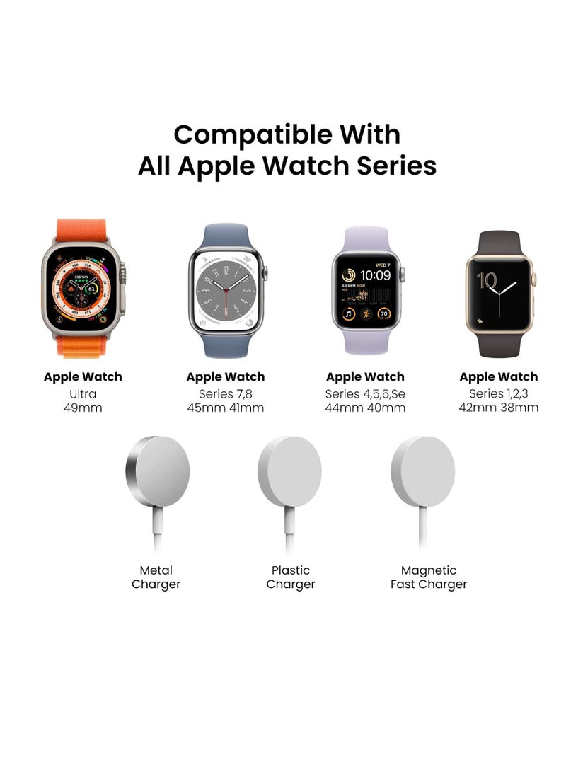 SYOSI Charging Stand Compatible with Apple Watch Ultra SE2 Series 8 7 6 SE 5 4 3 2 1 (49mm, 45mm, 44mm, 42mm, 41mm, 40mm, 38mm) Silicone Charging Holder Dock, Supports Nightstand Mode  - Image 2