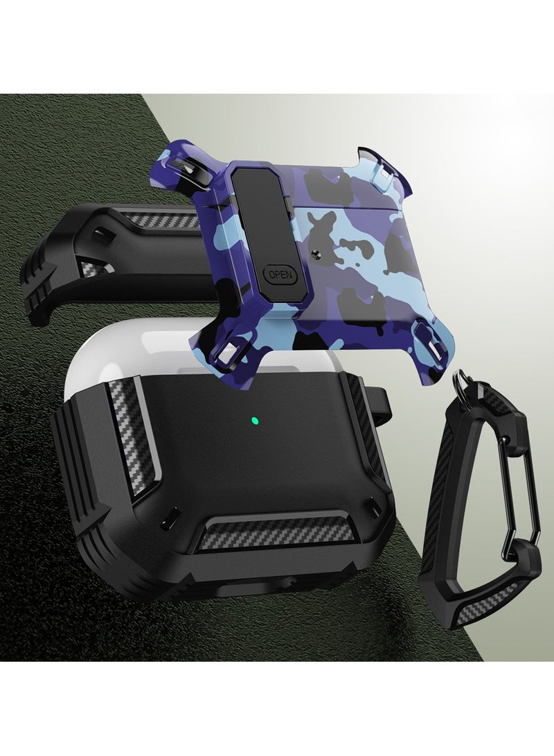 Airpods Pro 2 Case Cover with Keychain Fashionable Camouflage Pattern Cover - Image 2