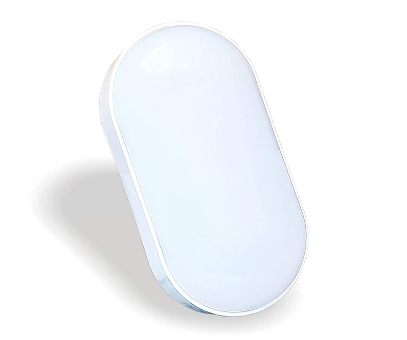 Homenique Waterproof Bulkhead Wall Spot Light Bulb Not Included White 20X10X9 cmAC Metal - Image 1
