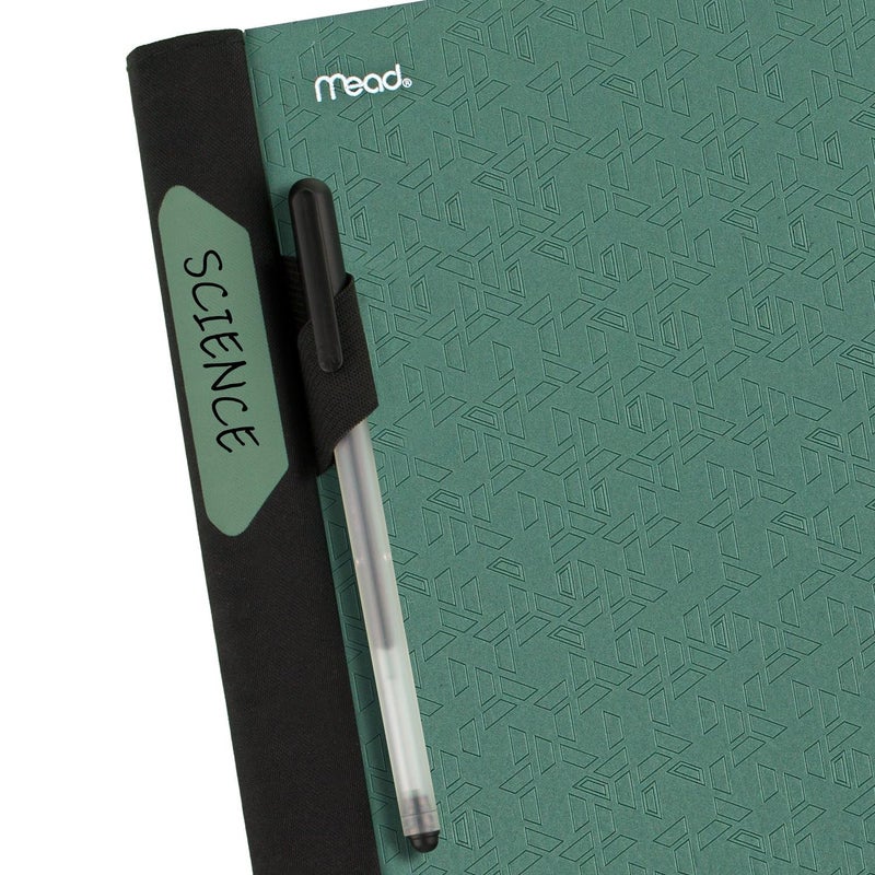 Mead Advance Spiral Notebooks + Study App, 2 Pack, 1 Subject, College Ruled Paper, 11" x 8-1/2", 100 Sheets, With Spiral Guard and Movable Dividers, Black, Pacific Blue (820112) - Image 5
