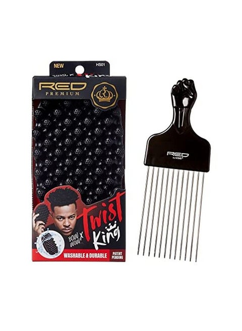 Bow Wow X Twist King Luxury Twist Styler Washable And Durable Twist Brush For Afro Curl With Large Styling Pik
