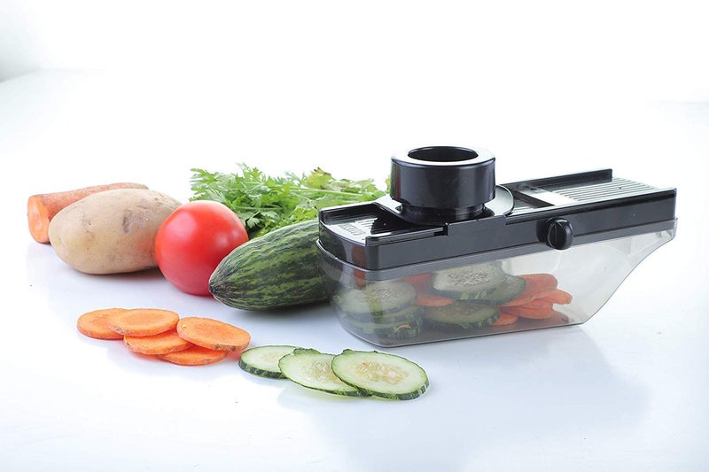 AVIROM Manual Dry Fruit Slicer - Stainless Steel Blade Cutter for Kitchen and Home Use - Perfect for Chopping Herbs, Garlic, Ginger - Durable ABS Plastic Construction - Easy to Use and Clean - Image 5