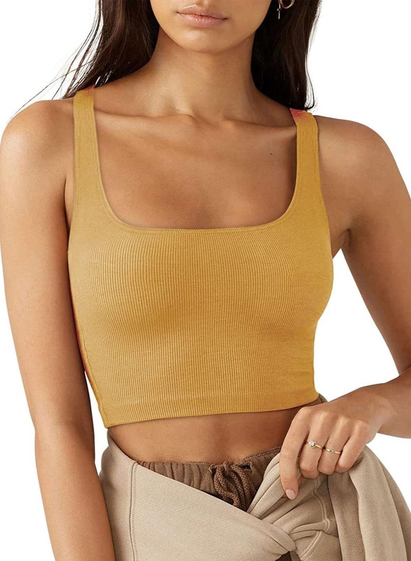 Loquat New Women's Solid Color Simple Sleeveless Short Vest