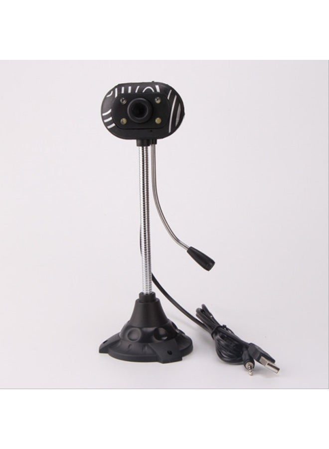 Usb External High-definition Computer Webcam No Driver Required For Meetings Classes Broadcast Video Home Use Network Camera-Color:Rain Flower Stone - Image 1