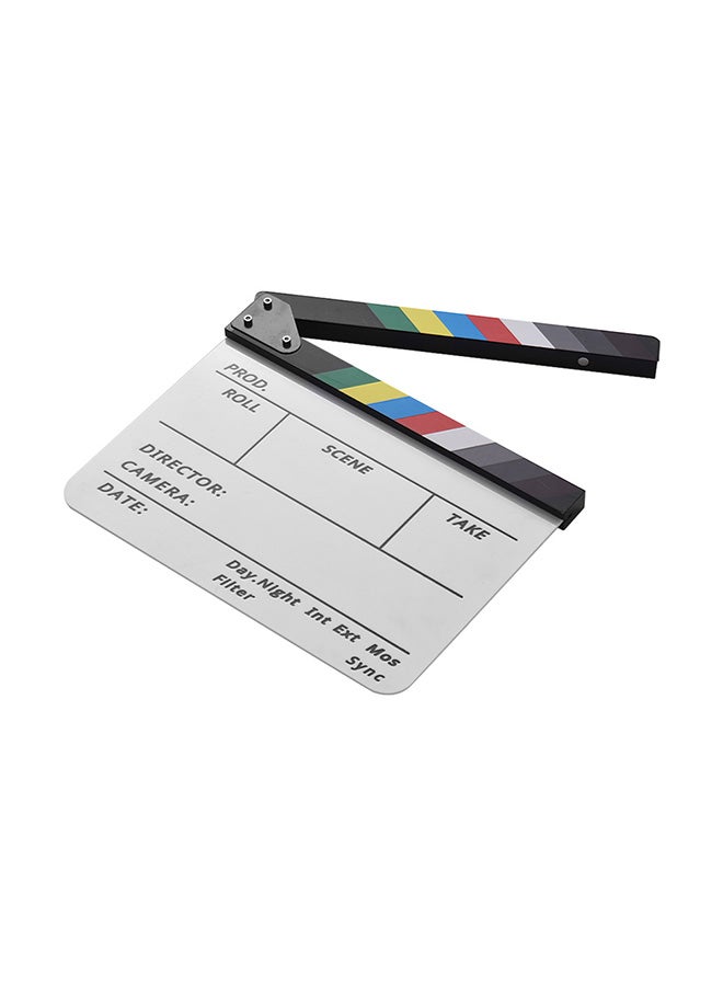 Cut Scene Clapper Board Slate With Marker Pen Multicolour  - Image 2