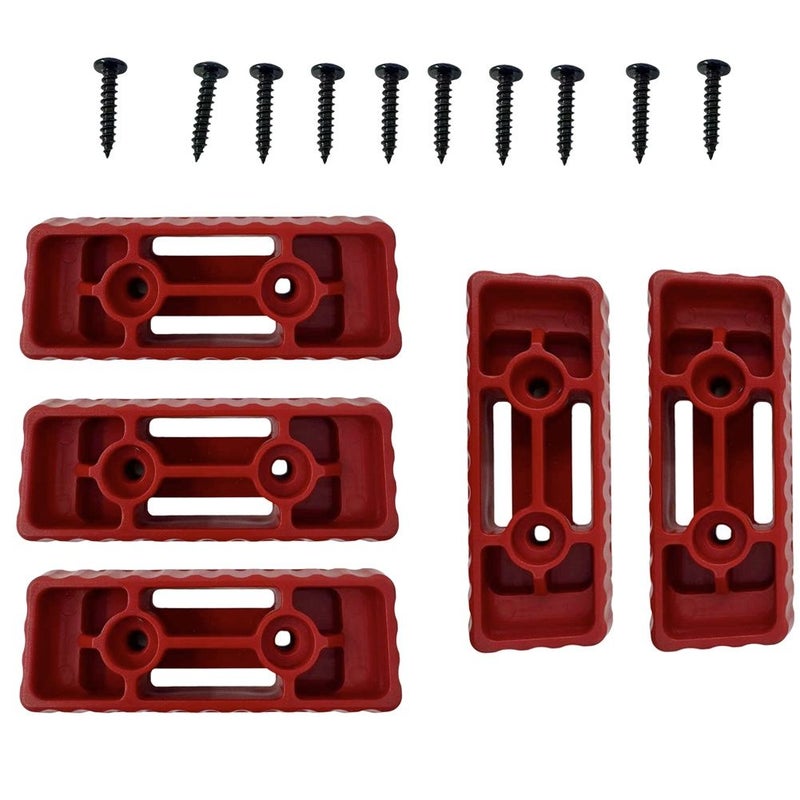 Red Mounting Feet 5Pcs 75x30mm Abs Accessories For Mounting System - Image 1
