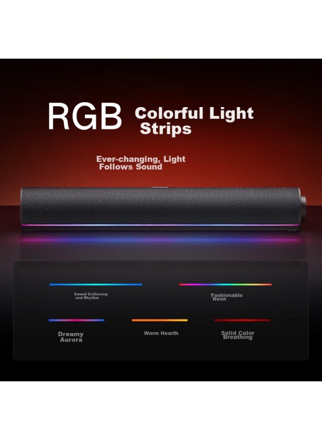 M I سماعة كمبيوتر ريدمي سماعة كمبيوتر شهادة جودة الصوت ضوء أجواء RGB ميكروفون مدمج هواوي لينوفو ديل كمبيوتر عالمي - Image 3