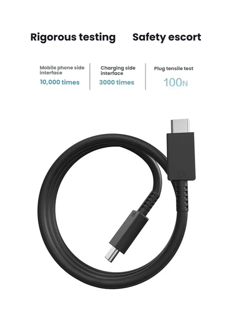 45W USB C Super Fast Charging Charger - Compatible with S24 S23 S22 S21 S20 Ultra, S24+ S23+ S22+ S21+, A53, A15, A 55, A54 - Type C（1.5M fast charging cable） Power Adapter - Image 2
