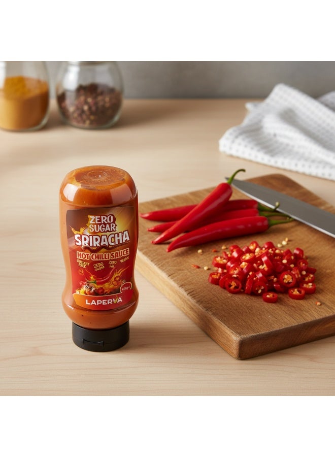 Laperva Hot Chilli & Sriracha Sauce, 425 ml, Zero Sugar, Zero Calories, Vegan, Diet & Fitness Friendly - Image 3