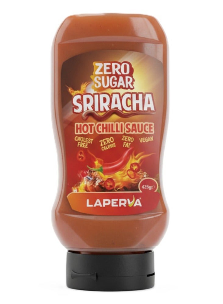 Laperva Hot Chilli & Sriracha Sauce, 425 ml, Zero Sugar, Zero Calories, Vegan, Diet & Fitness Friendly - Image 1