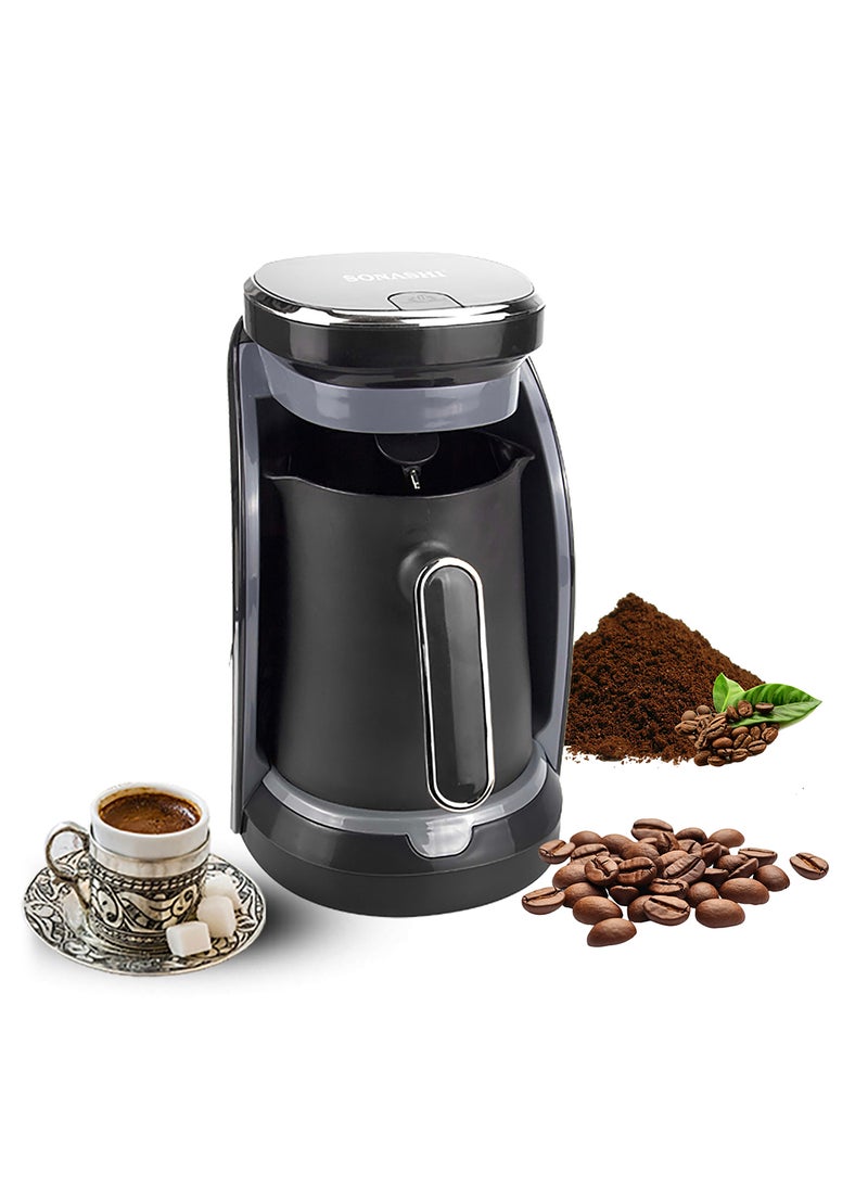 SONASHI Turkish Coffee Maker Up To 4 Cups Turkish Coffee Machine For Slowly Brewed Delicious Turkish Coffee/Light & Sound Indicator/Overheat Protection 0.4 L 500 W STCM-4962 Multicolour - Image 1
