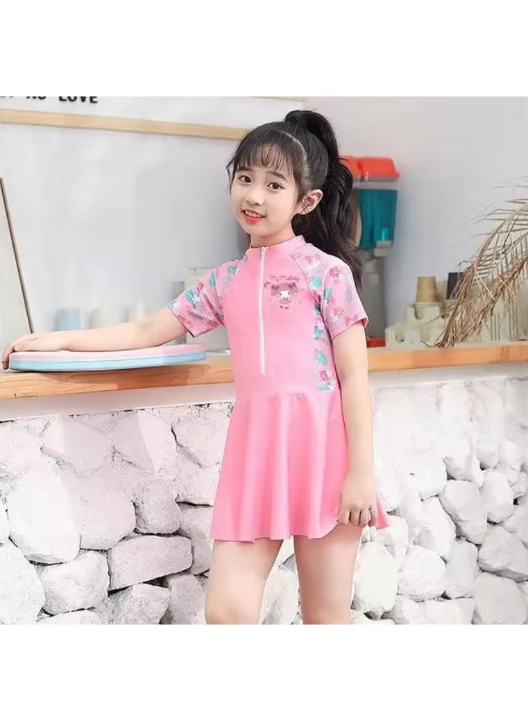 Y&D Kuromi Swimsuits for Girls Swimwear Cartoon Beach Bathing Suit with Swimming - Image 4