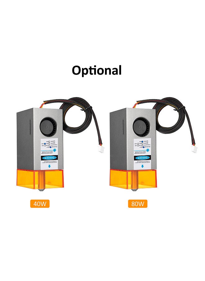 80W Alloy Laser Module Laser Engraving Module Laser Head Module Built-in Air Pump with Air Auxiliary Function