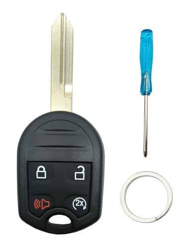 Arruweer Key Fob Case Replacement fits for 2011-2016 Ford F150 Explorer Lincoln Navigator Keyless Entry Remote Control Car Key Fob Shell CWTWB1U793 164-R8067 5912561 (4 Buttons, 1) - Image 1
