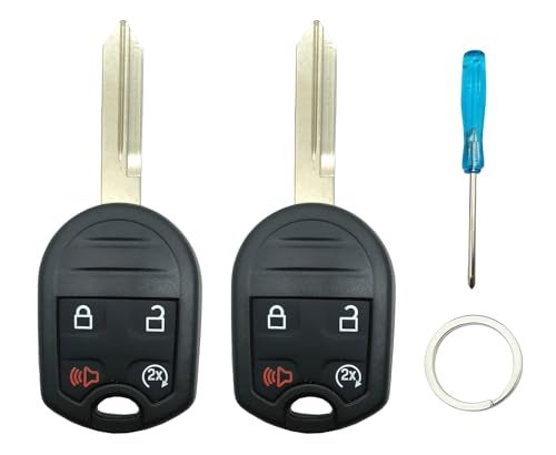 Arruweer Key Fob Case Replacement fits for 2011-2016 Ford F150 Explorer Lincoln Navigator Keyless Entry Remote Control Car Key Fob Shell CWTWB1U793 164-R8067 5912561 (4 Buttons, 1) - Image 5