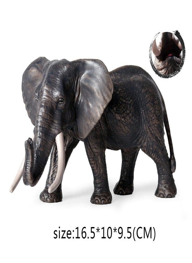 Mallexo Big Size Realistic 1PCs Elephant Animal Toy for Kids 3+ | Attractive Jungle Animals Elephant Action Figurine Toys for Boys and Girls Birthday Gift for Children Educational & Decoration Items - Image 3