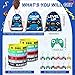 Nosiny 72 Pcs Video Game Party Favors Video Gamer Party Drawstring Bags Gaming Goodie Bag Silicone Bracelet Wristbands Keychain Classroom Rewards for Kids Birthday Bag StuffersBlueFresh - Image 4