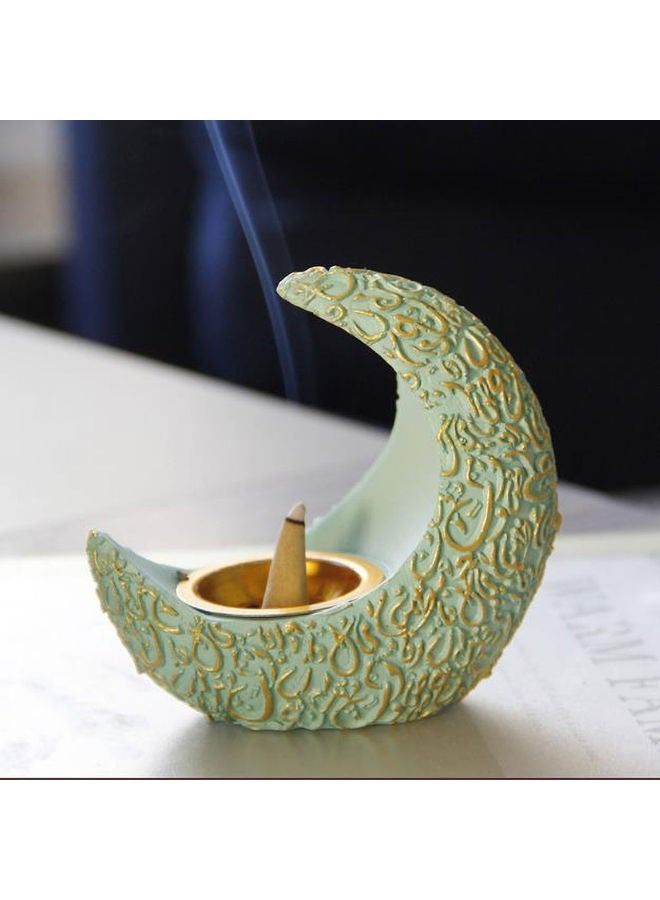 Crescent Aroma Diffuser Green 10.5x5.6x10cm - Image 1