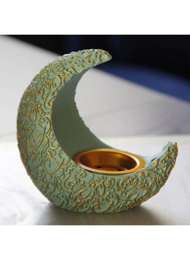 Crescent Aroma Diffuser Green 10.5x5.6x10cm - Image 2