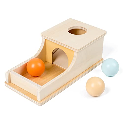 Busy edition Montessori Toys for Babies 612 Months Object Permanence Box Wooden Ball Drop Toy Play for 6 Month 1 2 3 Year Old Toddlers Infant Early Age Toy - Image 5