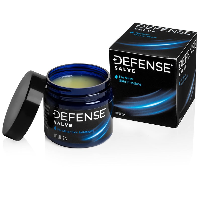 Defense Soap مرهم شجرة الشاي العضوي من ديفنس صابون | مرهم عشبي طبيعي بالكامل للبشرة، المصارعة، الجيو جيتسو، بي جي جي. 2 أونصة في جرة - Image 1