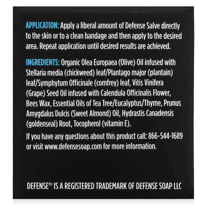 Defense Soap مرهم شجرة الشاي العضوي من ديفنس صابون | مرهم عشبي طبيعي بالكامل للبشرة، المصارعة، الجيو جيتسو، بي جي جي. 2 أونصة في جرة - Image 3