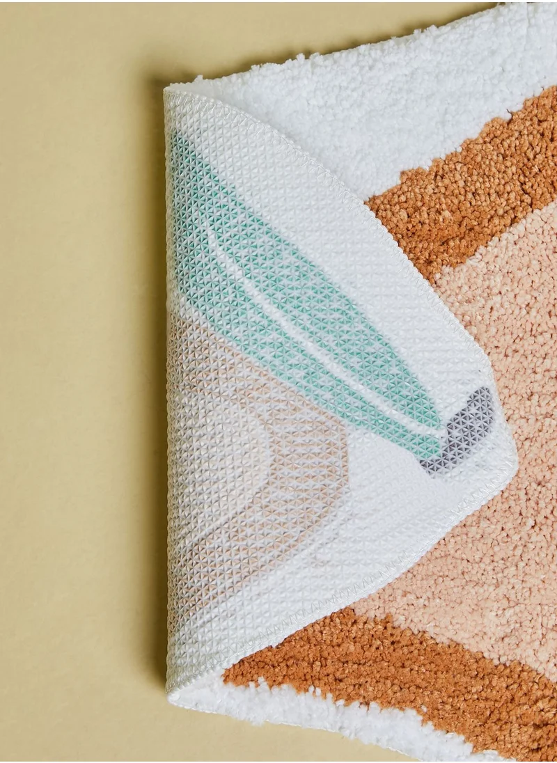AURORA Peach Design Bath Mat