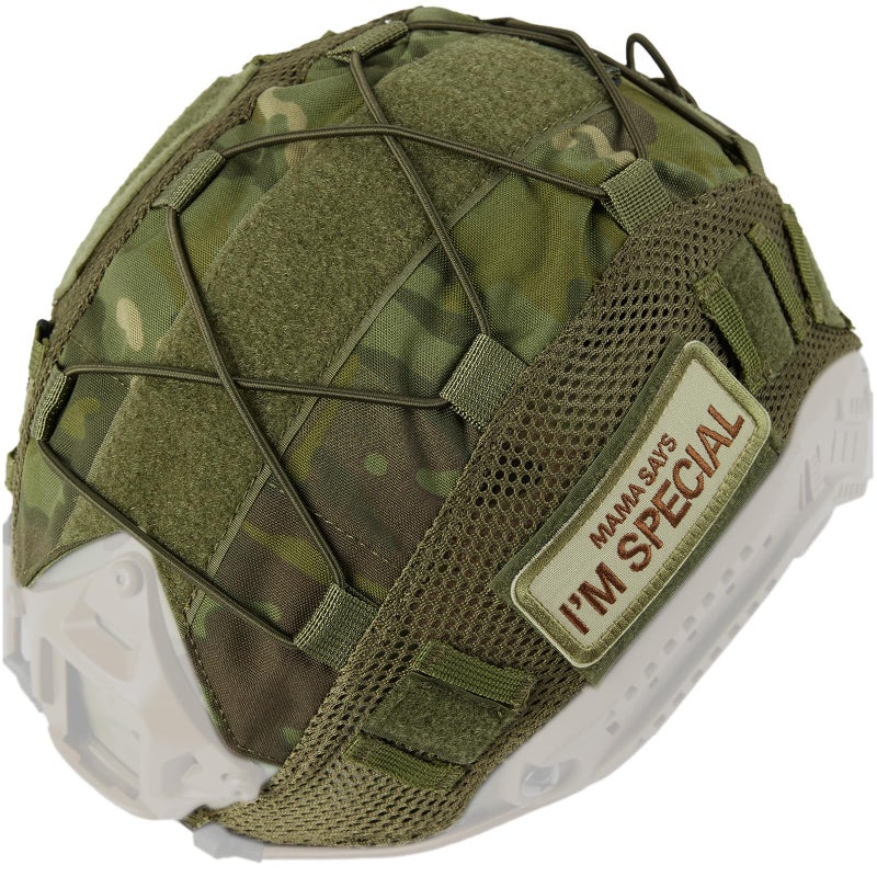 OneTigris Helmet Cover, Tactical Fast Helmet Cloth for Ops-Core Fast PJ Helmet in Size M/L, OneTigris PJ Airsoft Helmet in Size M/L(Without Helmet) - Image 1