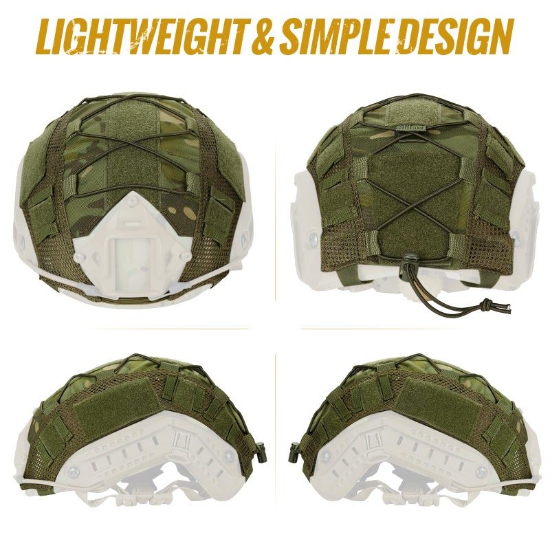 OneTigris Helmet Cover, Tactical Fast Helmet Cloth for Ops-Core Fast PJ Helmet in Size M/L, OneTigris PJ Airsoft Helmet in Size M/L(Without Helmet) - Image 5
