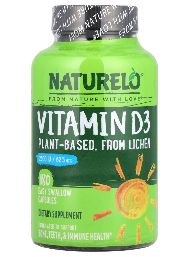 Vitamin D3 62.5 mcg (2500 IU) 180 Easy Swallow Capsules