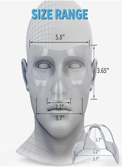 Generic Nose Guard for Broken Nose, Face Shield Masks for Soccer and basketball Sports, Adjustable for Adults and Teenagers, Suitable for Men and Women （Transparent model）  - Image 2