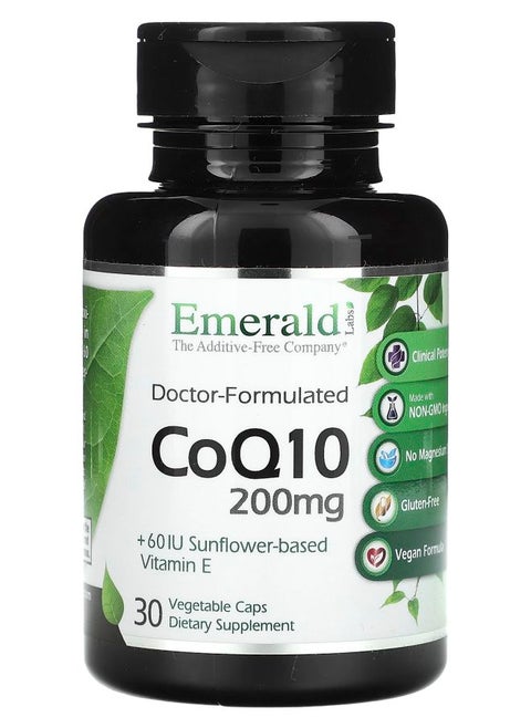 CoQ10 200 mg 30 Vegetable Caps