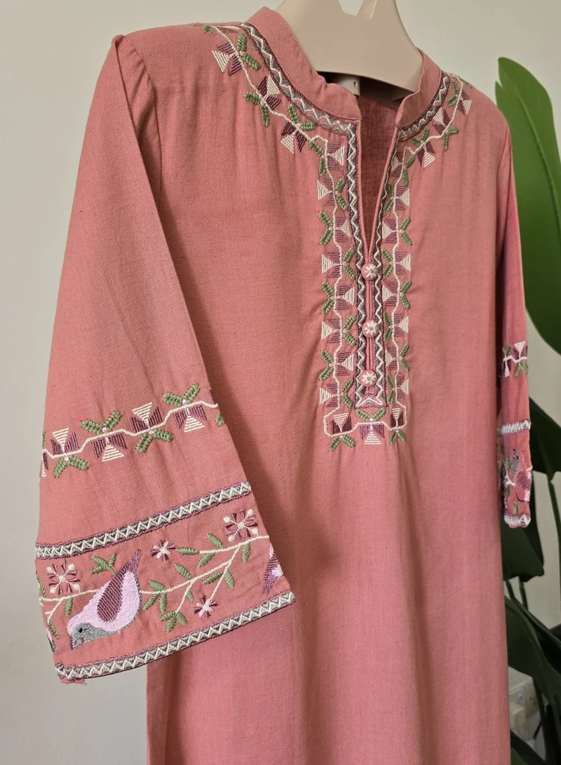 THUGFIT PREMIUM COTTON COORD SET  PEACH M