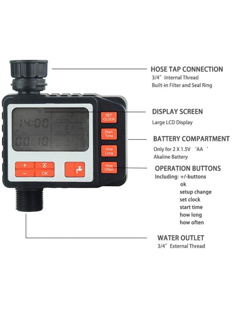 XiuWoo Sprinkler Timer Water for Garden Hose Programmable Digital Irrigation Drip and Lawn Watering System Yard Lawns - Image 3