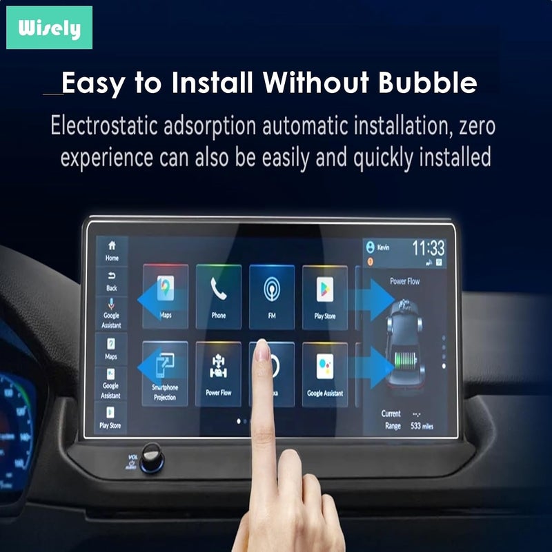 Wisely Screen Guard Protector for 9 Inch Android Car Stereo System, Touch Display 9H Protection Anti Scratch, Easy installation kit, HD Clear, Full Cover - Image 4
