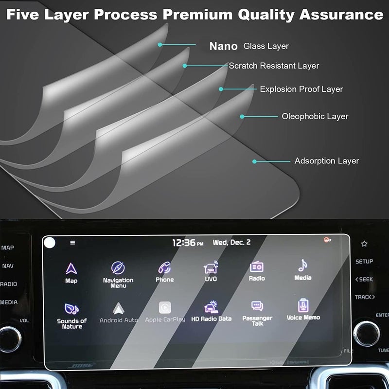 Wisely Screen Guard Protector for 9 Inch Android Car Stereo System, Touch Display 9H Protection Anti Scratch, Easy installation kit, HD Clear, Full Cover - Image 5