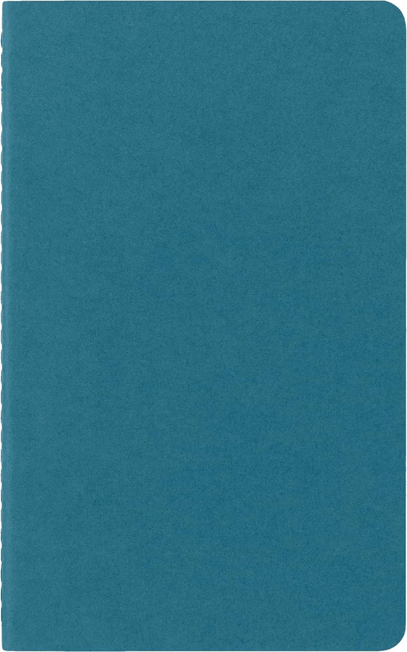 Cahier Journal, Soft Cover, Large (5" x 8.25") Plain/Blank, Brisk Blue, 80 Pages (Set of 3) - Image 2